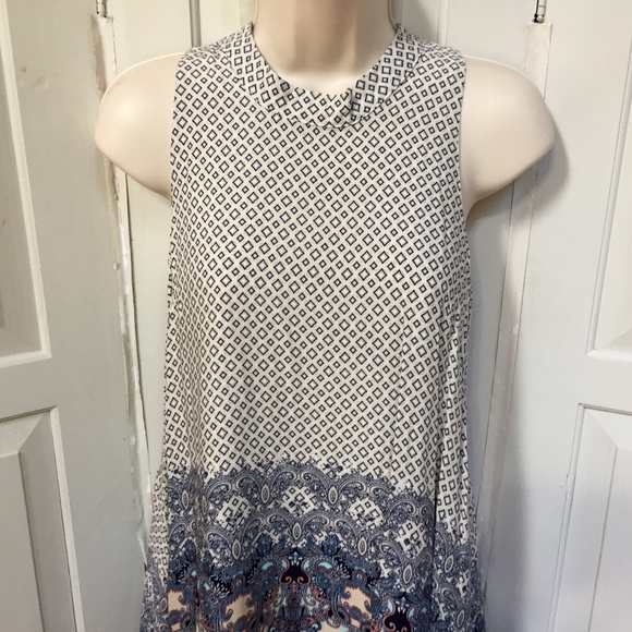 Francesca's Alya Paisley Boho Sleeveless Dress - Picture 5 of 14